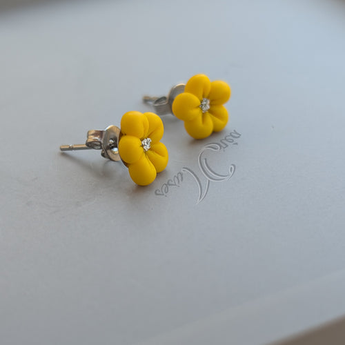Clous d'oreilles Mini Floralie Couleur Argent
