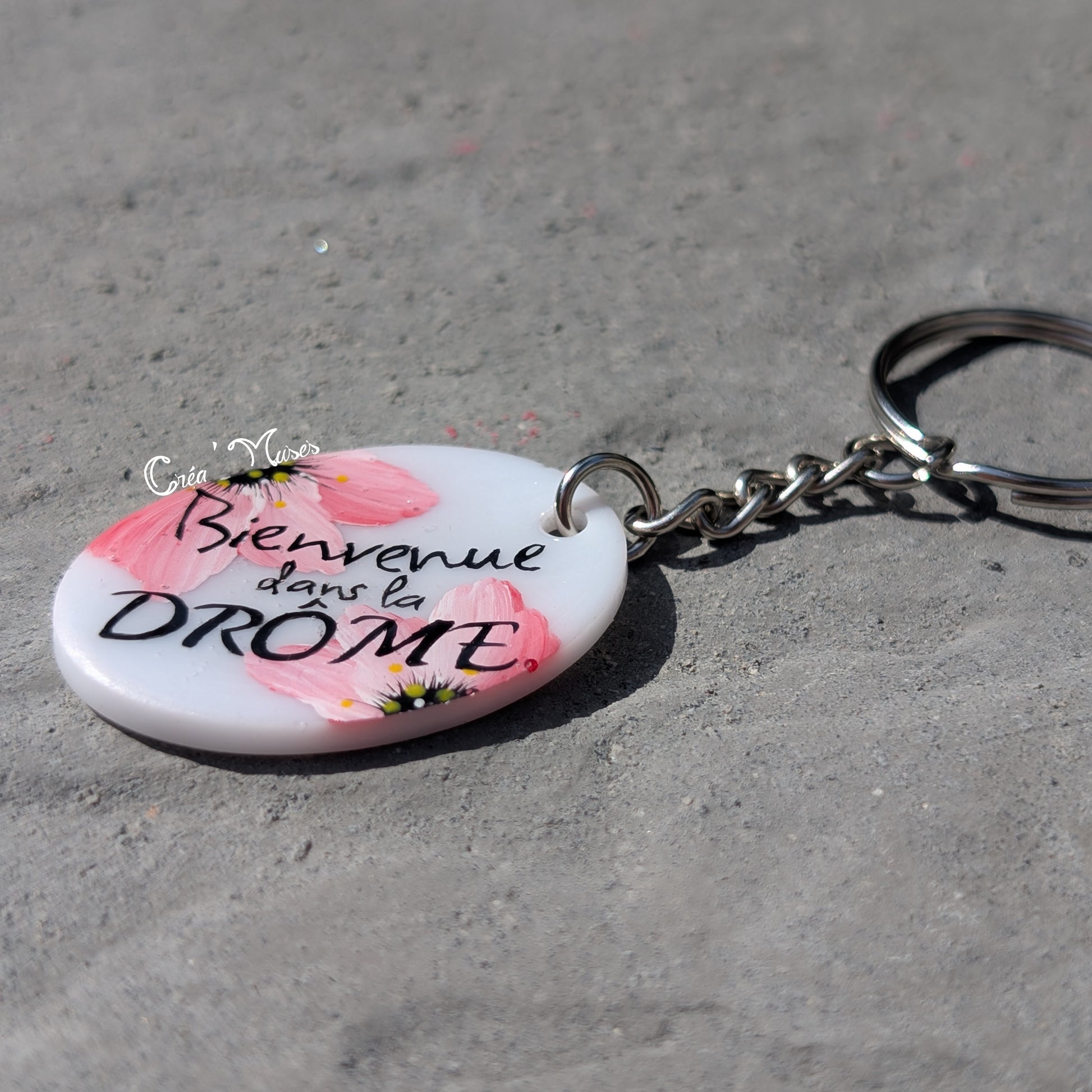 Porte clé Floral (plusieurs mots, phrase)