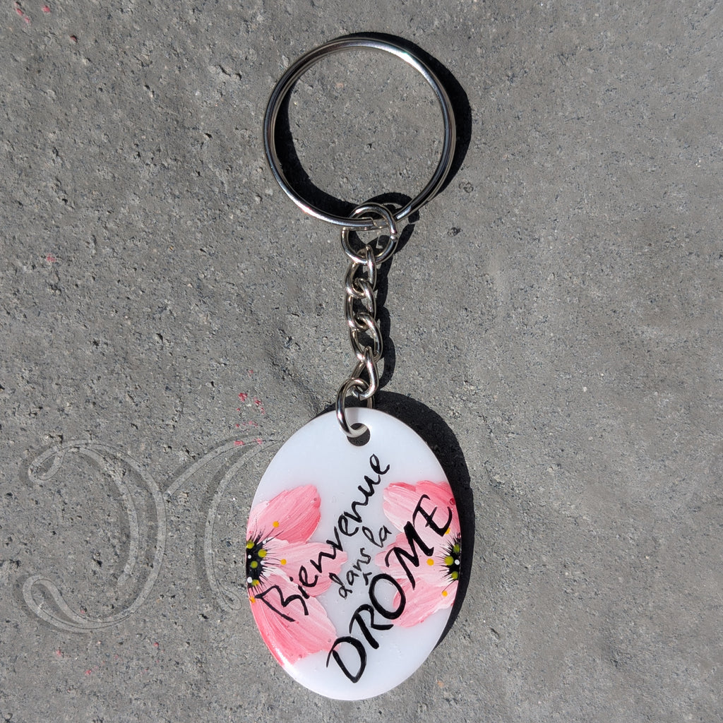 Porte clé Floral (plusieurs mots, phrase)