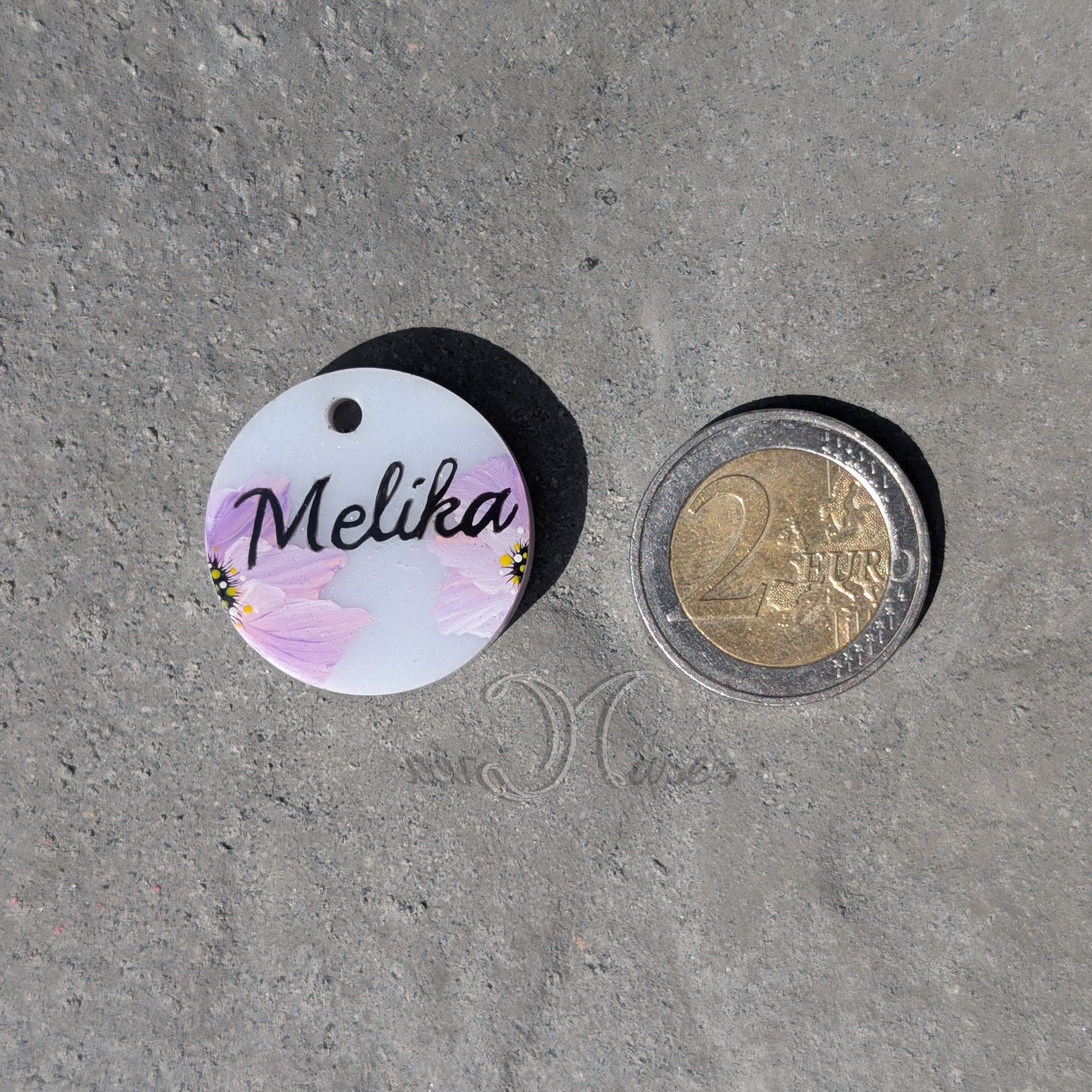 Médaille animal de compagnie Florale