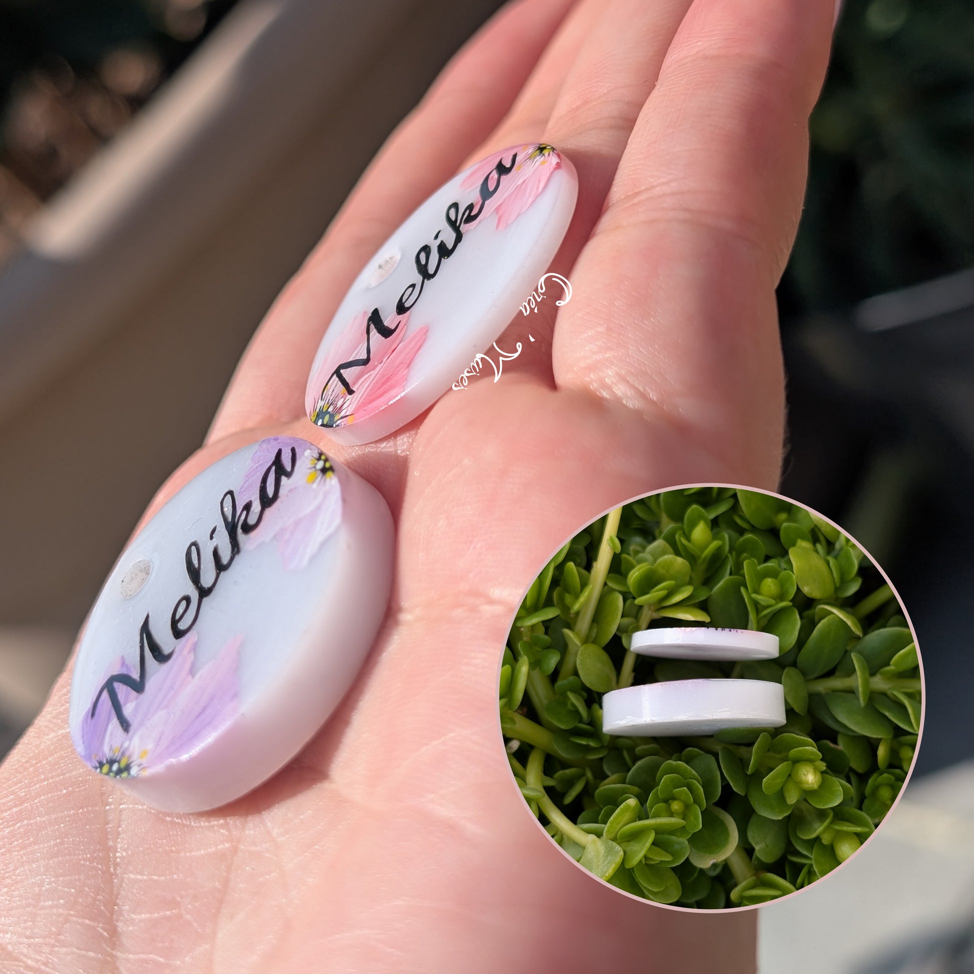 Médaille animal de compagnie Florale