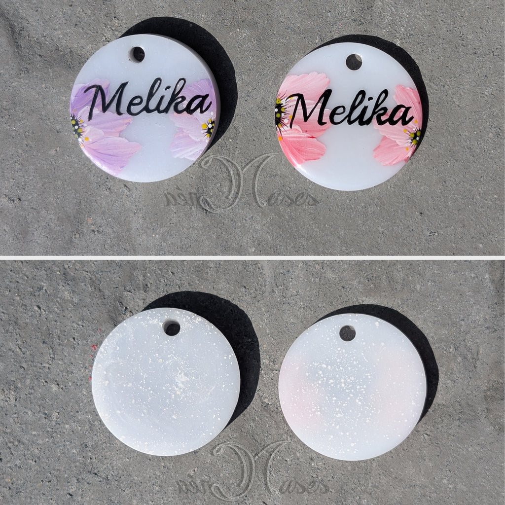 Médaille animal de compagnie Florale